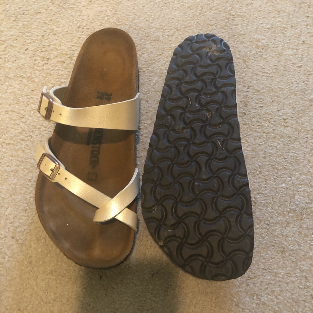 Silver Strap Birkenstocks